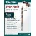 Сверло по металлу для винтовертов и шуруповертов IMPACT READY STEP POINT, d 4.0x83 мм KRAFTOOL 29653-4