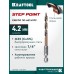 Сверло по металлу для винтовертов и шуруповертов IMPACT READY STEP POINT, d 4.2x83 мм KRAFTOOL 29653-4.2