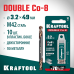 Сверло двухстороннее по металлу сталь M42(+8%Co) класс А DOUBLE Сo-8 3.2х49 мм KRAFTOOL 29654-3.2-10