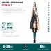 Сверло ступенчатое COBALT 6-30мм, 13 ступеней, азотирование, винтовая спираль KRAFTOOL 29691-6-30-13