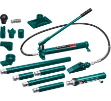 Набор для правки кузова 10 т, в пластиковом кейсе KRAFTOOL 43435-10