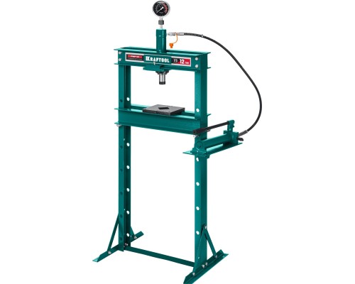 Гидравлический пресс с гидронасосом и манометром PMP-12, 12 т KRAFTOOL 43472-12