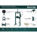 Гидравлический пресс с гидронасосом и манометром PMP-10, 10 т KRAFTOOL 43472-10
