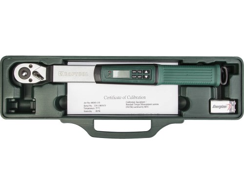 Динамометрический ключ DIGITAL, 3/8", 10-135 Н·м KRAFTOOL 64043-135