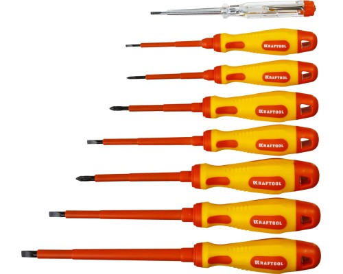 Набор высоковольтныxотверток Х-Drive Electro, 8 предм KRAFTOOL 250088-H8