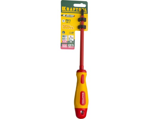Высоковольтная отвертка PH3x150 мм KRAFTOOL 250084-3-150