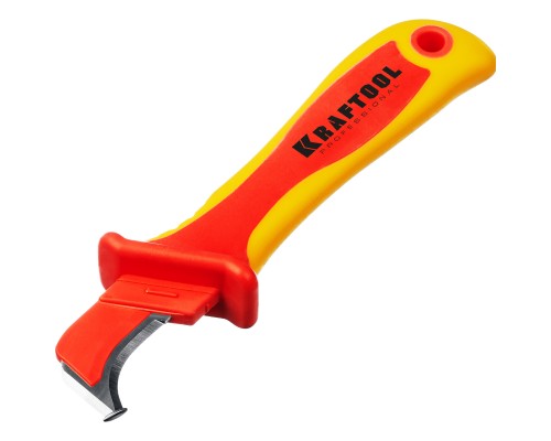 Диэлектрический нож электрика KN-7, 1000 В, изогнутый KRAFTOOL 45400