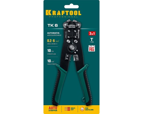 Автоматический стриппер TK-6, 0.2-6 мм2 KRAFTOOL 22635