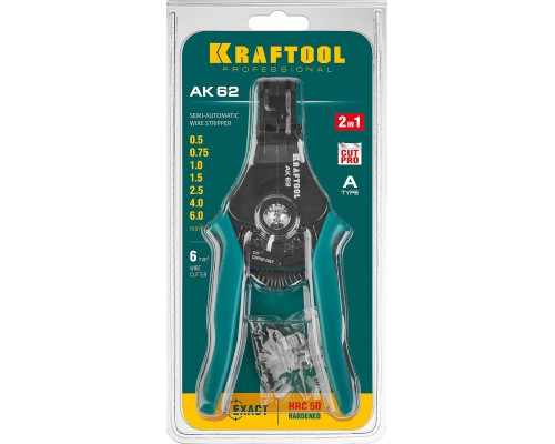 Полуавтоматический стриппер АК-62, 0.5-6 мм2 KRAFTOOL 22681