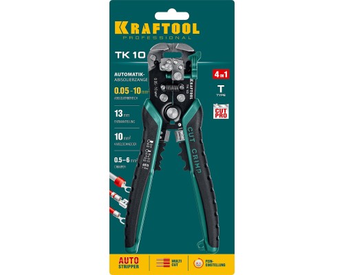 Автоматический стриппер TK-10, 0.05-10 мм2 KRAFTOOL 22639