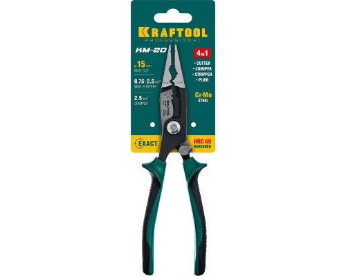 Электромонтажные клещи KM-20, 200 мм KRAFTOOL 23336-20