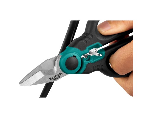 Ножницы электрика ELECTRIC, 4 в 1, 160 мм, с чехлом KRAFTOOL 23356