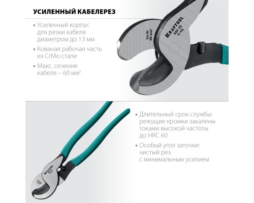 Кабелерез KSF-25, усиленный KRAFTOOL 23334-25