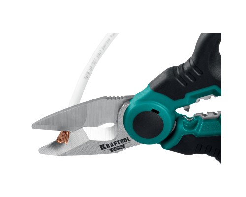 Ножницы электрика ELECTRIC, 4 в 1, 160 мм, с чехлом KRAFTOOL 23356