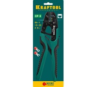 Пресс-клещи CP-3, 0.5-6 мм2, для изолированных наконечников и соединительных муфт KRAFTOOL 45461-3