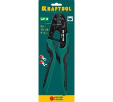 Пресс-клещи CP-3, 0.5-6 мм2, для изолированных наконечников и соединительных муфт KRAFTOOL 45461-3