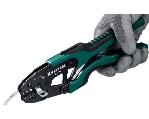 Пресс-клещи CP-4, 0.5-10 мм2, для медных наконечников и гильз KRAFTOOL 45461-4