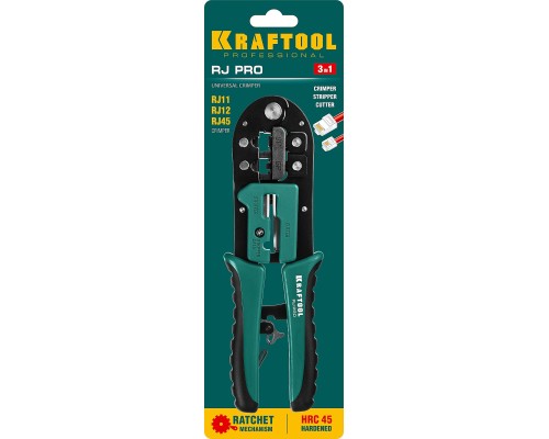 Универсальный кримпер RJ-Pro, KRAFTOOL 22698
