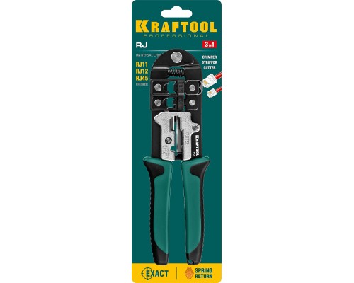Универсальный кримпер RJ, KRAFTOOL 22699
