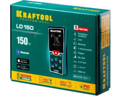 Лазерный дальномер LD-150 KRAFTOOL 34767