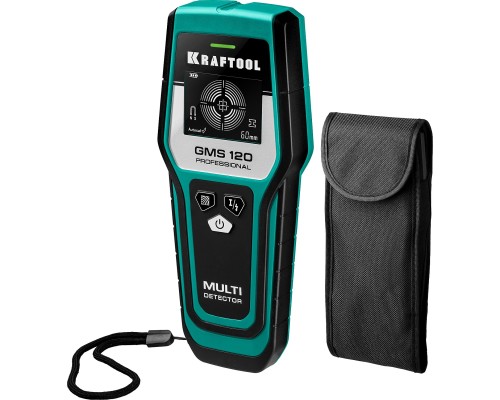 Универсальный детектор проводки GMS 120, ЖК дисплей KRAFTOOL 45298