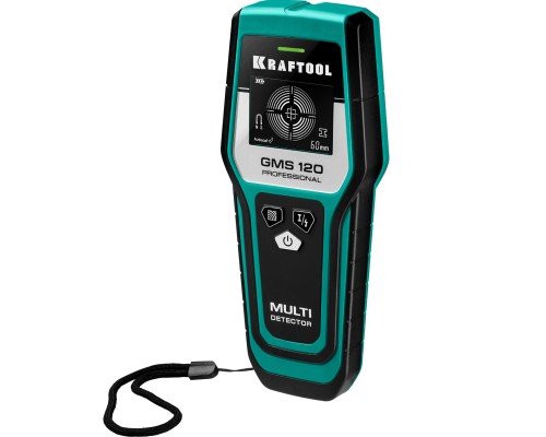 Универсальный детектор проводки GMS 120, ЖК дисплей KRAFTOOL 45298