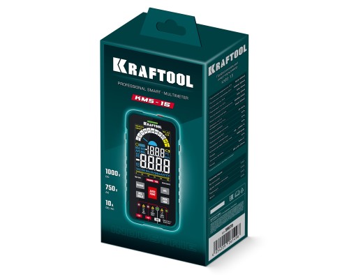 Смарт-мультиметр цифровой KMS-15 KRAFTOOL 59870