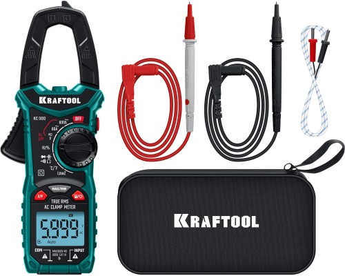 Цифровые токовые клещи KC-300 KRAFTOOL 59832