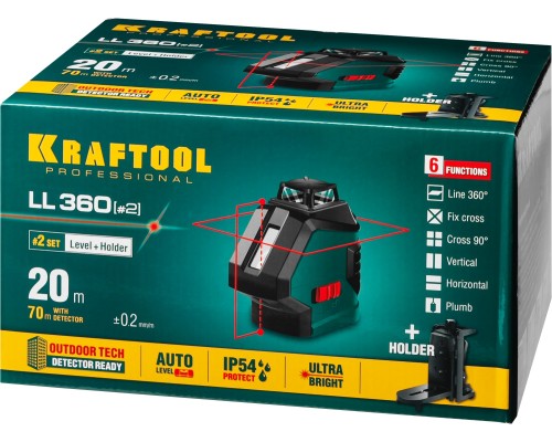 Лазерный нивелир LL360 #2 KRAFTOOL 34645-2