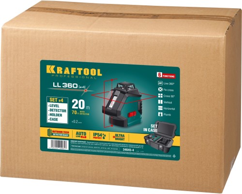 Лазерный нивелир LL360 #4 KRAFTOOL 34645-4