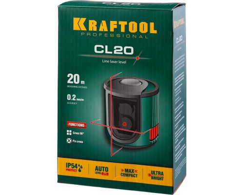Лазерный нивелир CL 20 KRAFTOOL 34700