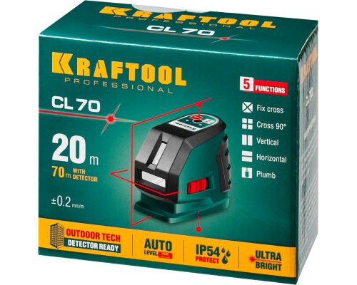 Лазерный нивелир CL-70 KRAFTOOL 34660