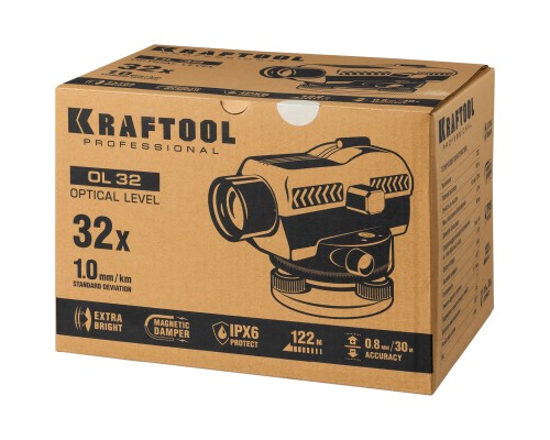 Оптический нивелир OL-32 100 м KRAFTOOL 34520