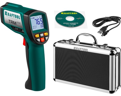 Пирометр инфракрасный TRM-1700, -30° +1650°С KRAFTOOL 45701-1650