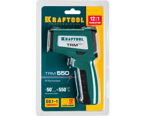 Пирометр инфракрасный TRM-550, -50° +550°С KRAFTOOL 45705-550