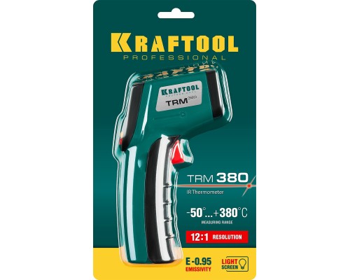 Пирометр инфракрасный TRM-380, -50° +380°С KRAFTOOL 45707-380