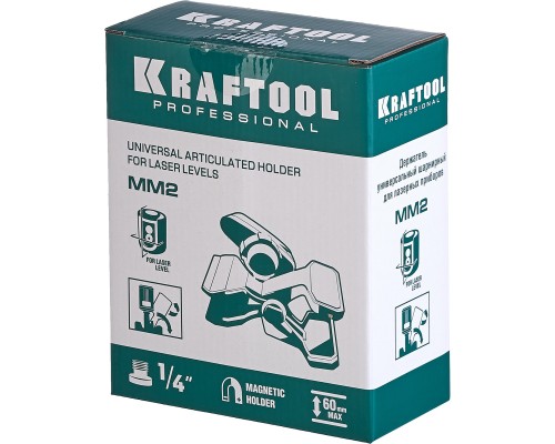 Универсальный шарнирный держатель-клипса ММ2 KRAFTOOL 34704
