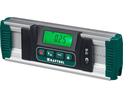 Электронный уровень-уклономер EXTREM, 0-360°, точность 0.05°, HOLD, IP67 KRAFTOOL 34686