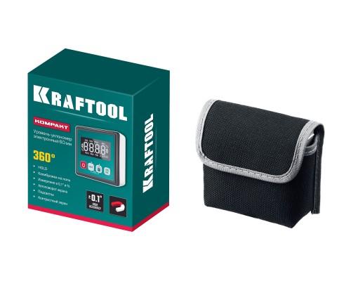 Уровень-уклономер электронный KOMPAKT, 4x90 С, точность 0.1 KRAFTOOL 34687