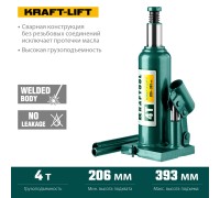 Бутылочный гидравлический домкрат KRAFT-LIFT, 4 т, 194-372 мм KRAFTOOL 43462-4_z01