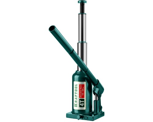 Двухштоковый бутылочный домкрат DOUBLE RAM, 4 т, 170-420 мм, с увеличенным подъемом KRAFTOOL 43463-4