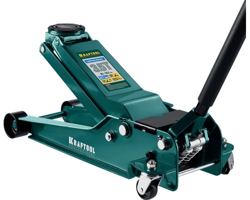 Универсальный подкатной домкрат UNIVERSAL, 3.5 т, 95-552 мм, для СТО KRAFTOOL 43454-3.5