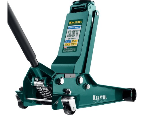 Универсальный подкатной домкрат UNIVERSAL, 3.5 т, 95-552 мм, для СТО KRAFTOOL 43454-3.5