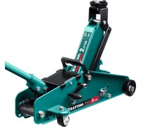 Подкатной домкрат с увеличенным подъемом и фиксатором S-PIN, 2.5 т, 140-385 мм KRAFTOOL 43457-2.5