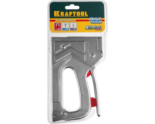 Стальной рессорный степлер EXTREM 53, тип 53 (A/10/JT21) 23GA (6-16 мм)/300/500 KRAFTOOL 3180