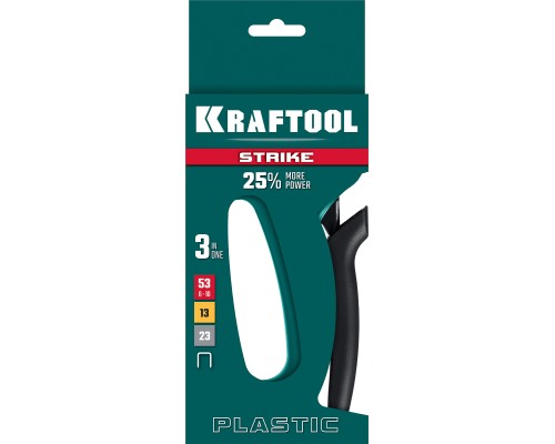 Пластиковый мощный степлер (3189) STRIKE 53, 3-в-1: тип 53 (A/10/JT21) 23GA (6-10 мм)/13/23 KRAFTOOL 3189