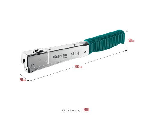 Высокоскоростной стальной скобозабиватель HAMMER TACKER, тип 53 23GA KRAFTOOL 3153