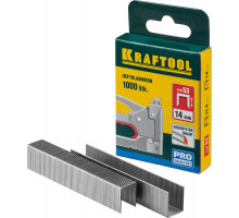 Скобы для степлера тип 53 (A/10/JT21) 14 мм, 1000 шт., калибр 23GA KRAFTOOL 31670-14