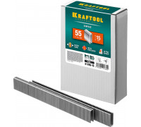 Скобы для степлера тип 18GA (55/90/C) 15 мм, 5000 шт. KRAFTOOL 31789-15
