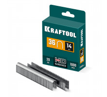 Скобы кабельные для степлера (31636-14) тип 36 (L) 14 мм, 1000 мм, калибр 20GA KRAFTOOL 31636-14